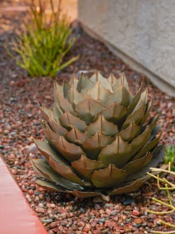 Desert Steel Artichoke Agave Sculpture -Garden Series Store 8610761 042v