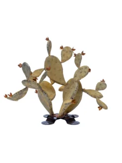 Desert Steel Prickly Pear Cactus Sculpture, Redondo -Garden Series Store 8610768 04v