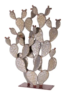 Desert Steel Prickly Pear Cactus Sculpture, Grande 5 Desert Steel Prickly Pear Cactus Sculpture, Grande -Garden Series Store 8610769 03v