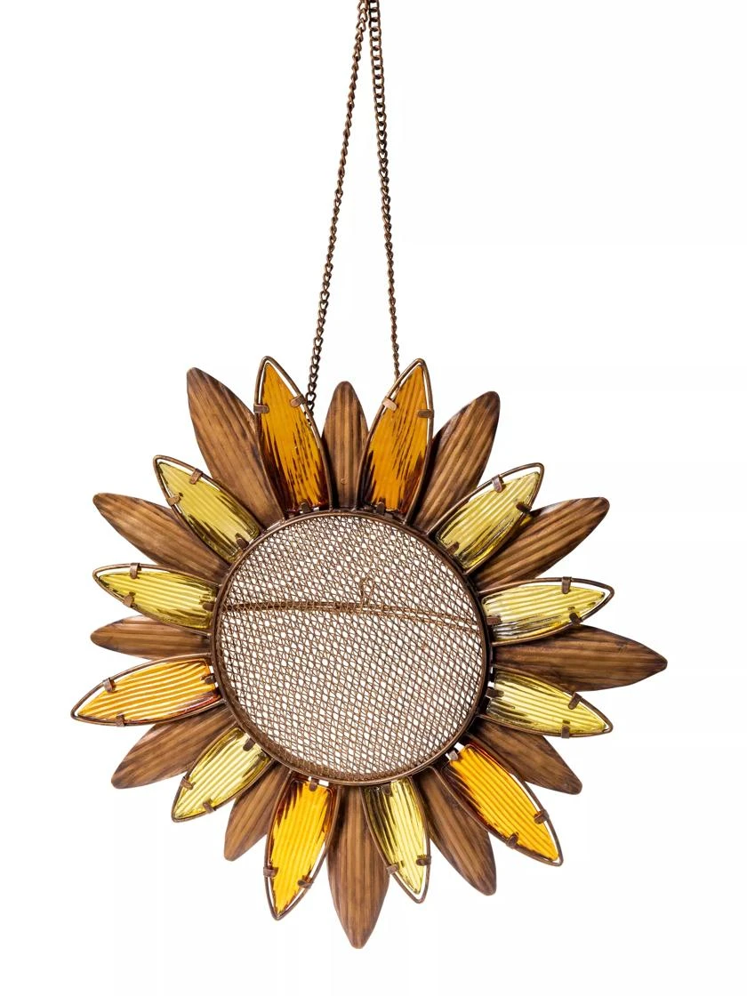 Glass Petal Sunflower Bird Feeder 4 Glass Petal Sunflower Bird Feeder - Image 4