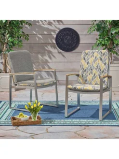 Outdoor Decor™ Seat Pad High Back Cushions, 20" X 45" -Garden Series Store 8611125 108v ctlv outdoor seat pad high back cushions 20x45 citrus leaves