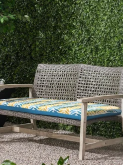 Outdoor Decor™ Bench Cushions, 18" X 48" -Garden Series Store 8611128 200V AQUA tif