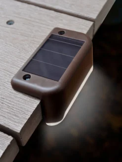 Solar Powered Deck Light, Pack Of 4 -Garden Series Store 8611346 02v