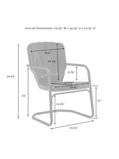 Crosley Ridgeland 5-piece Outdoor Dining Set -Garden Series Store 8611579 07v