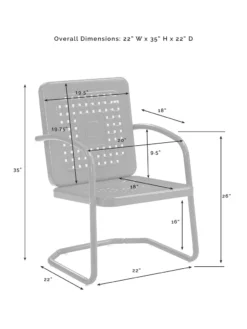 Crosley Bates 5-piece Outdoor Dining Set -Garden Series Store 8611581 08v