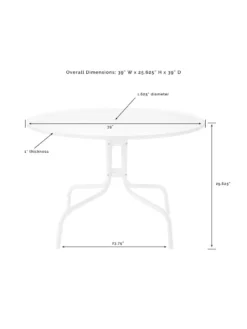 Crosley Bates 5-piece Outdoor Dining Set -Garden Series Store 8611581 09v