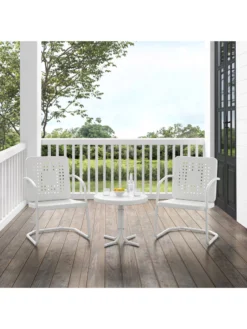 Crosley Bates 3-piece Outdoor Dining Chair Set -Garden Series Store 8611583 wt 23v