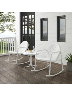 Crosley Griffith 3-piece Outdoor Rocking Chair Set -Garden Series Store 8611588 wt 34v
