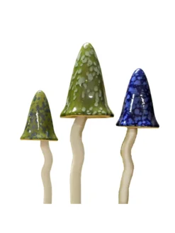 Potting Shed Tinkling Toadstool Sculptures, Set Of 3 -Garden Series Store 8611730 win 06v potting shed tinkling toadstool sculptures set of 3 winter
