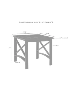 Crosley Kaplan Side Table -Garden Series Store 8611953 08v