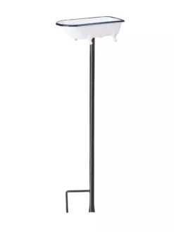 White Enamel Bathtub Birdbath 8 White Enamel Bathtub Birdbath -Garden Series Store 8612266 03V jpeg