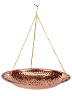 Copper Hanging Birdbath, 18" -Garden Series Store 8612268 03v