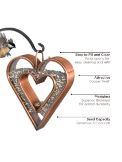 Heart Fly-Thru™ Bird Feeder -Garden Series Store 8612272 03v
