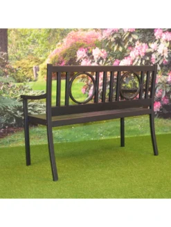 Gramercy Outdoor Metal Bench 12 Gramercy Outdoor Metal Bench -Garden Series Store 8612281 01v