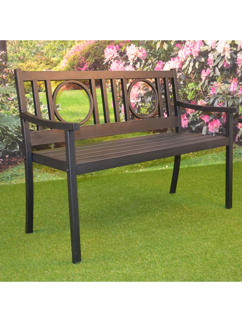 Gramercy Outdoor Metal Bench 2 Gramercy Outdoor Metal Bench - Image 2