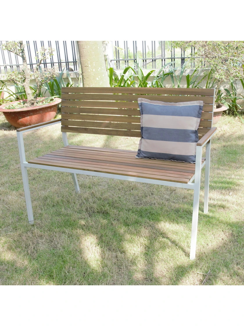 Braylee Metal And Wood Garden Bench 2 Braylee Metal And Wood Garden Bench - Image 2