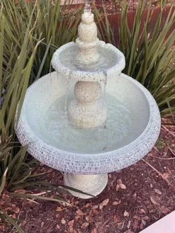 Exaco Enduro Clay Tiered Fountain -Garden Series Store 8612391 01V jpg