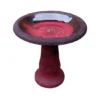 Exaco Enduro Clay Scroll Vine Birdbath