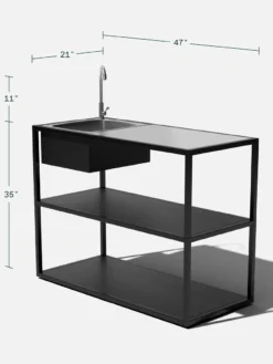 Veradek Stainless Steel Outdoor Kitchen Series Counter Sink -Garden Series Store 8612469 16v 1