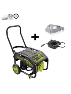 Sun Joe® 4,100/3,300-Running Watt Propane Powered Portable Generator W/24VBattery Starter -Garden Series Store 8612525 01v