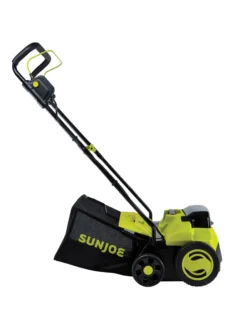 Sun Joe® 48V ION+ Cordless 15-Inch 5-Position Walk-Behind Lawn Dethatcher -Garden Series Store 8612541 09v
