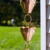 Tulip Pure Copper Rain Chain, 8.5'