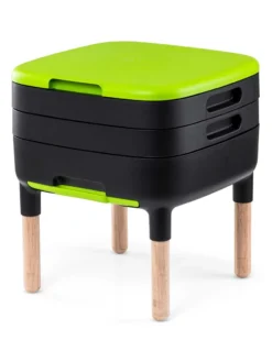 Maze Worm Farm Composter Trays With Wood Legs