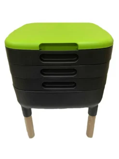 Maze Worm Farm Composter Trays With Wood Legs 5 Maze Worm Farm Composter Trays With Wood Legs -Garden Series Store 8612805 01v