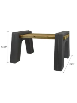 Custom Length Lightweight Indoor Or Outdoor Backless Bench Ends 18 Custom Length Lightweight Indoor Or Outdoor Backless Bench Ends -Garden Series Store 8612858gy 06v