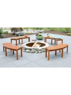Achla Designs Curved Backless Bench 8 Achla Designs Curved Backless Bench -Garden Series Store 8612910 04v