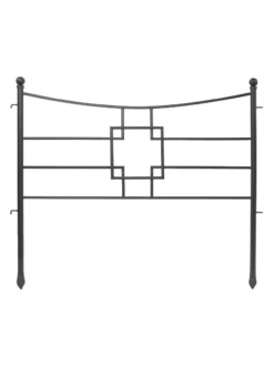 Achla Designs Square-on-Squares Fence Sections, Set Of 4 -Garden Series Store 8612992 04v
