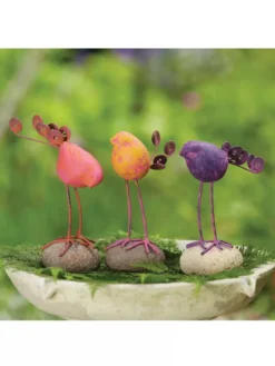 Birds On Stones Set -Garden Series Store 8613371 01V 3 4