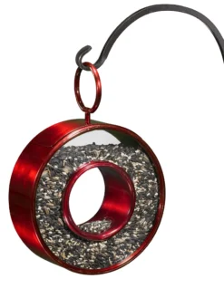 Circle Fly-Thru™ Bird Feeder With A Ruby Red Finish -Garden Series Store 8613383 04v
