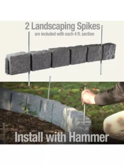 Beuta™ 6-Block Edging Section, 4 Pack 6 Beuta™ 6-Block Edging Section, 4 Pack -Garden Series Store 8614155 03V 3 4