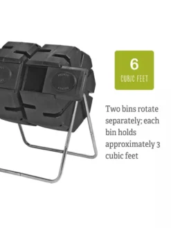Dual-Batch Compost Tumbler -Garden Series Store Dual Compost Bin 5